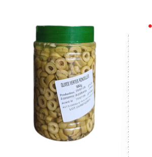 Olives verts rondelles 500g زيتون أخضر شرائح